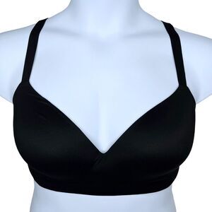 Soma Enbliss Wireless Bra sz 38D * Black Wire Free Soft Cup No Wire Stretch Bra